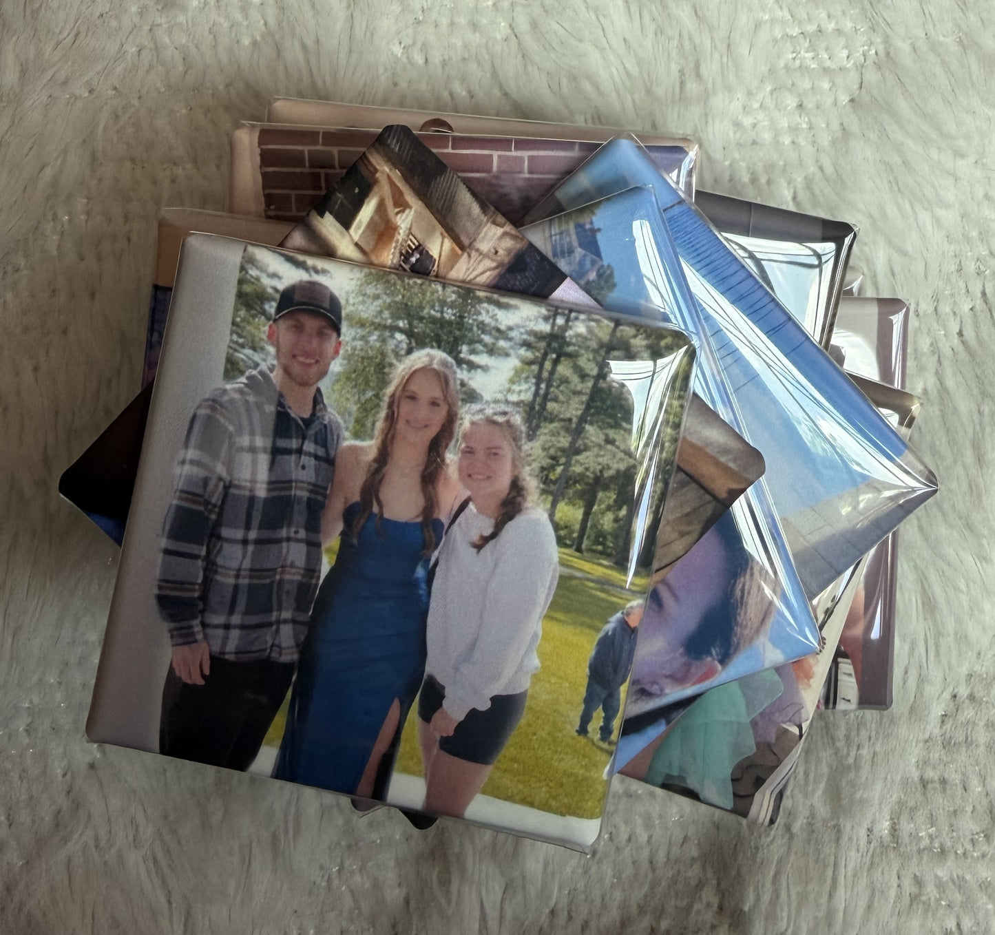 Custom 2×2 Square Photo Magnets